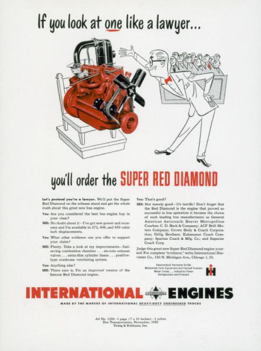 1950 International Auto Advertising